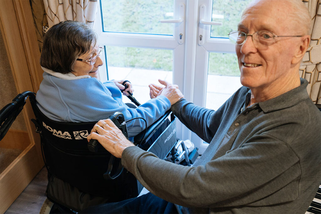 Residents Holding Hands