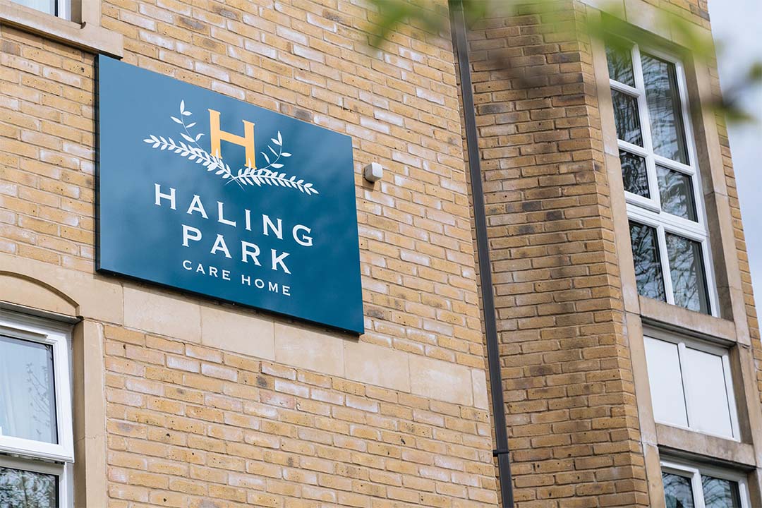 haling park logo on the wall